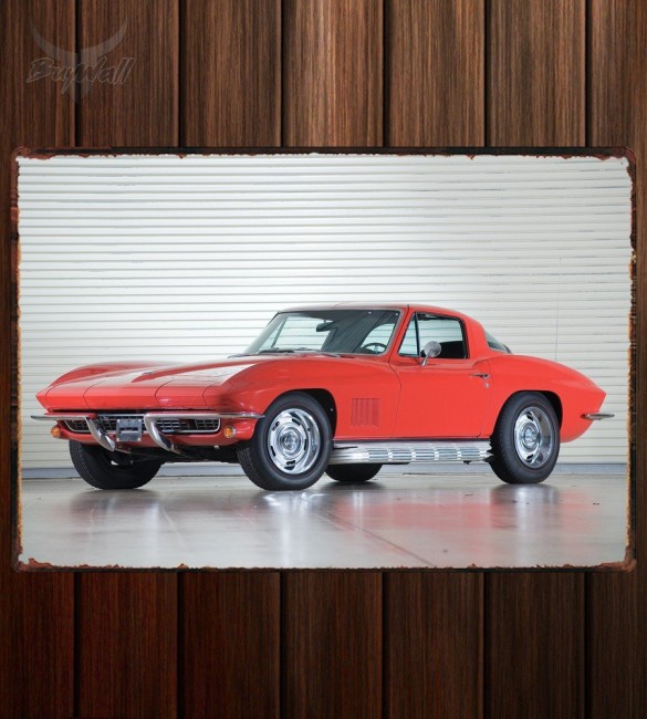 Металлическая табличка Corvette Sting Ray 327 L79 